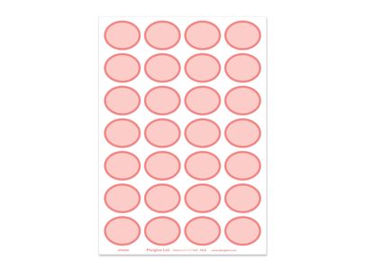 Rainbow Ovals Pink Sheet