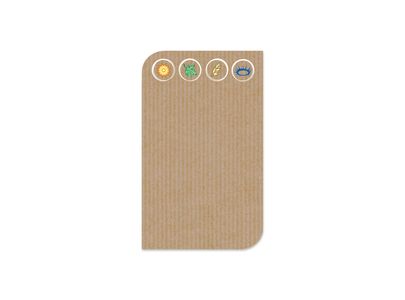 Natural Rectangle Sheet Label.