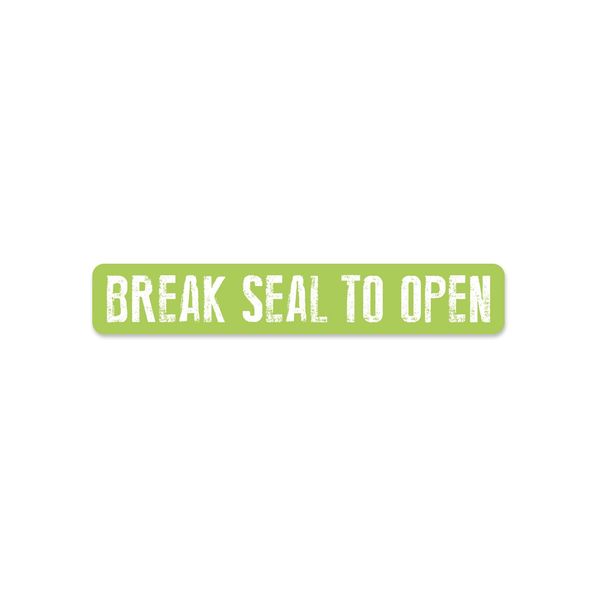 Roll Label Breakseal Green 2