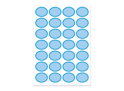 Rainbow Ovals Blue Sheet