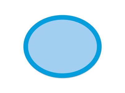Rainbow Ovals Blue