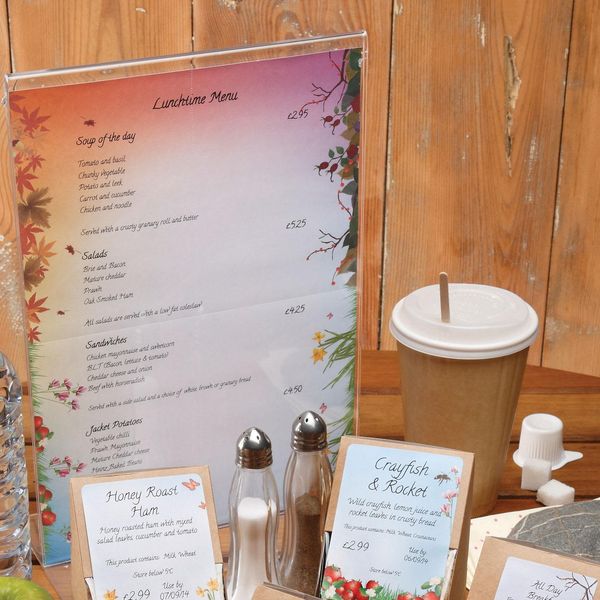 A4 Acrylic Menu Holder 3