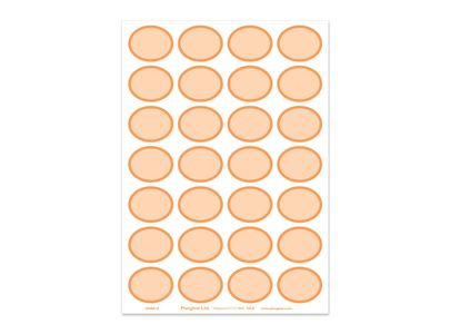 Rainbow Ovals Orange Sheet