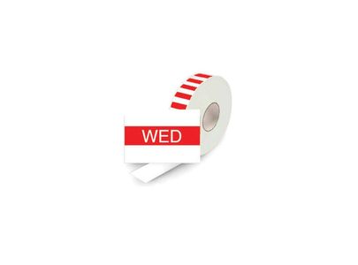 Double Line Day Label Refill Wednesday 2