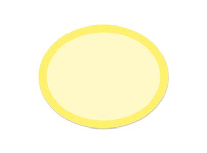 Rainbow Ovals Yellow