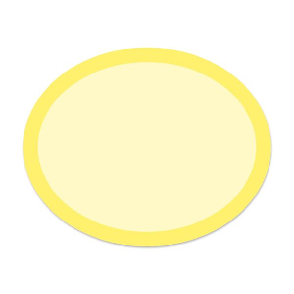 Rainbow Ovals Yellow