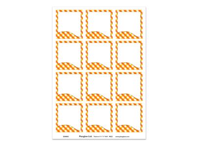 Gingham Orange Sheet