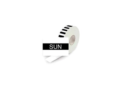 Double Line Day Label Refill Sunday 2