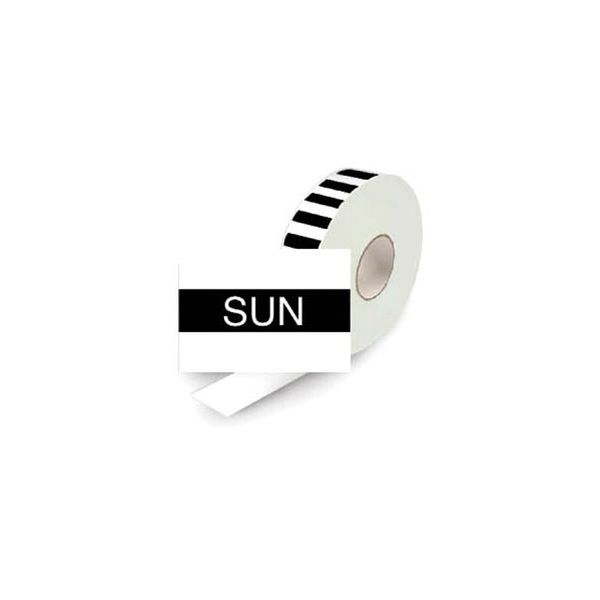 Double Line Day Label Refill Sunday 2