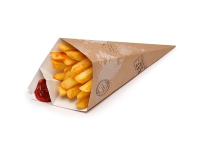 Hot Food Street Chip Cone 1