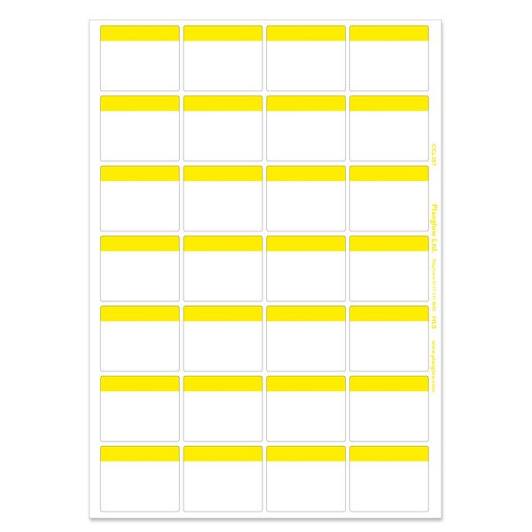 Cook Chill Small Yellow Sheet