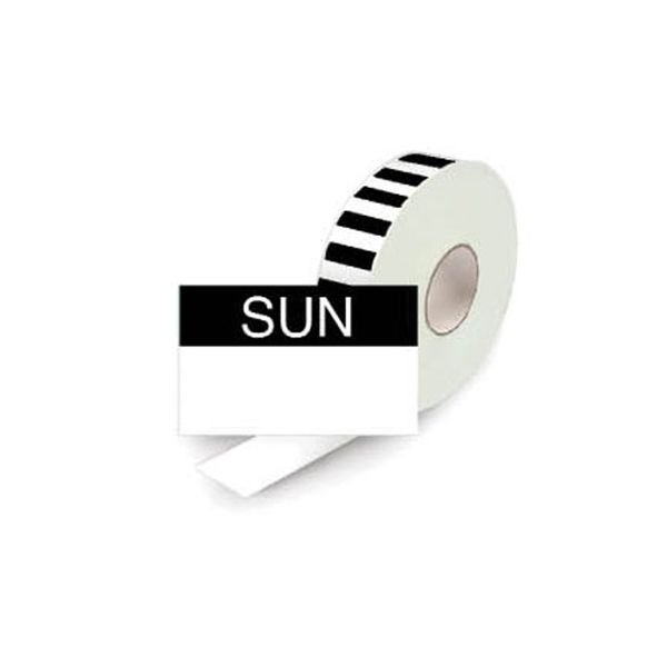 Single Line Day label Refill Sun 2