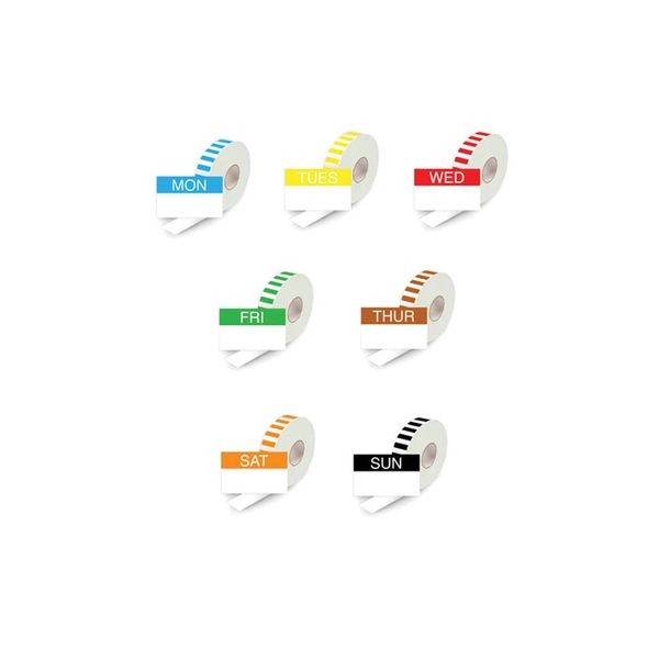 Single Line Day label Refill 1
