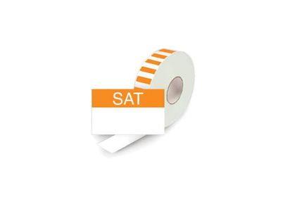 Single Line Day label Refill Sat 2