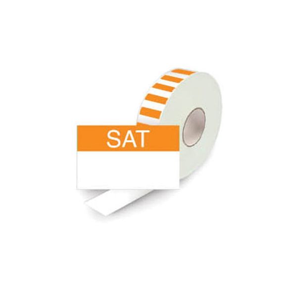 Single Line Day label Refill Sat 2