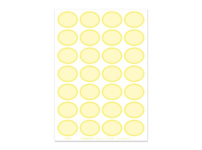 Rainbow Ovals Yellow Sheet