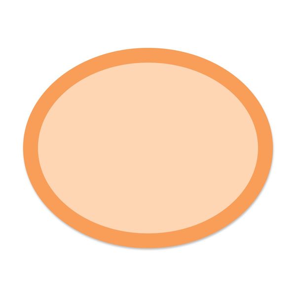 Rainbow Ovals Orange