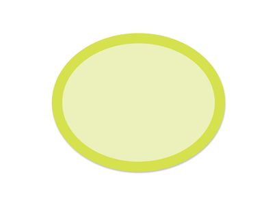 Rainbow Ovals Green